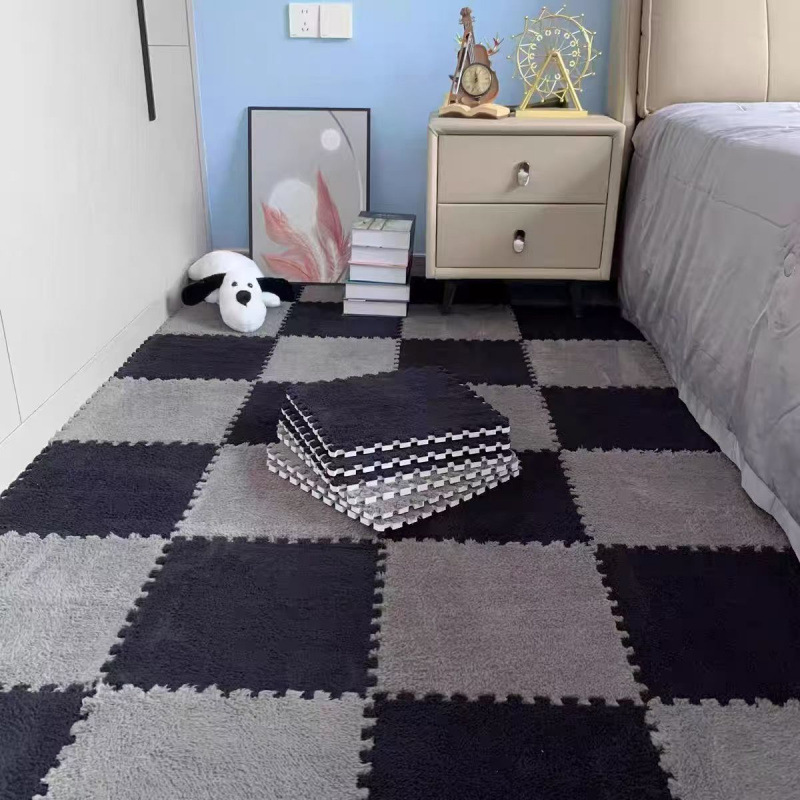 Alfombras de peluche dormitorio sala de estar gruesa almohadilla de arroz terraza mantas de cama balcón ventana flotante cojín cojín doméstico