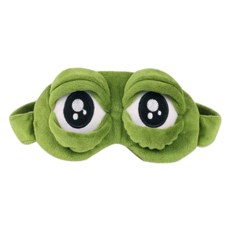 Lleno de vitalidad, Rana solitaria máscara de ojo de rana triste máscara de ojo de expresión divertida transpirable