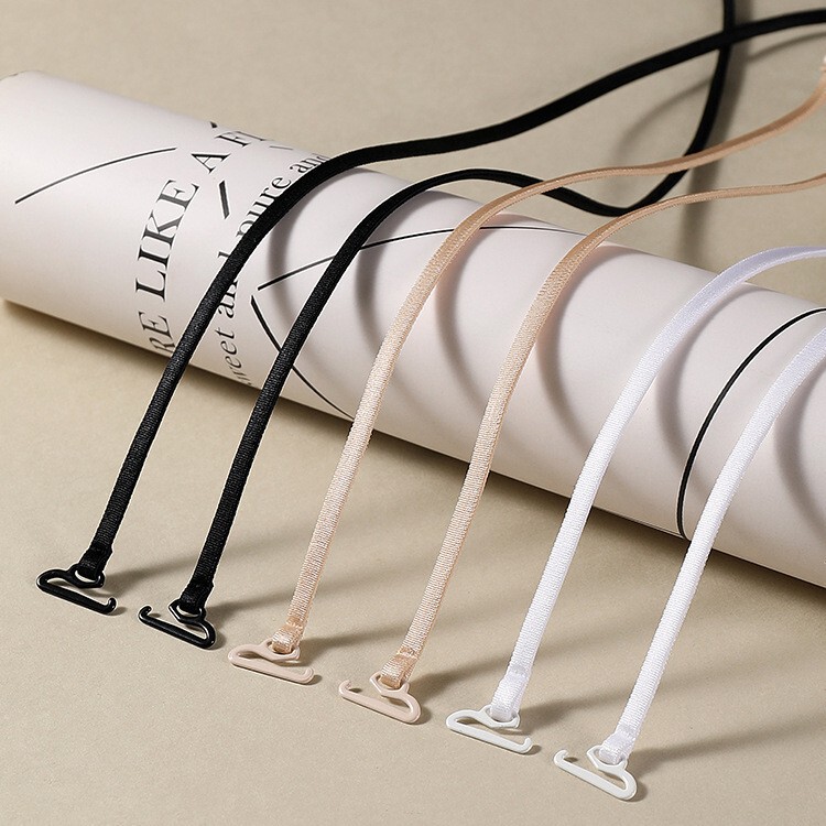 Underwear with Shoulder Straps That Can Be Exposed, Halter Neck Bra with Crisscross Beautiful Back, Thin Shoulder Straps, Transparent Invisible Non-Slip Seamless Accessories