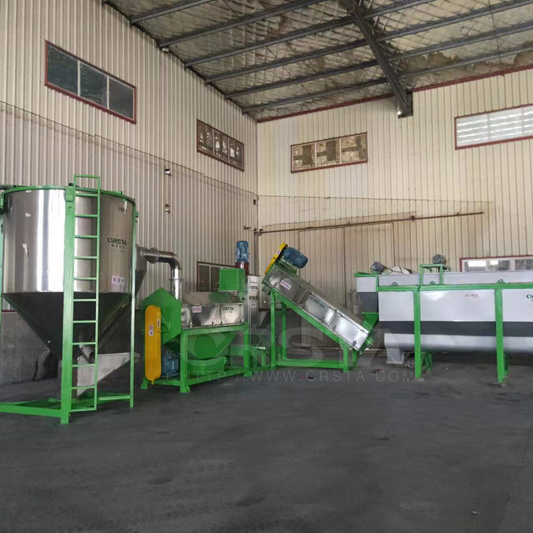 供应新疆农用地膜清洗造粒全套机器，PE地膜破碎清洗抽粒设备