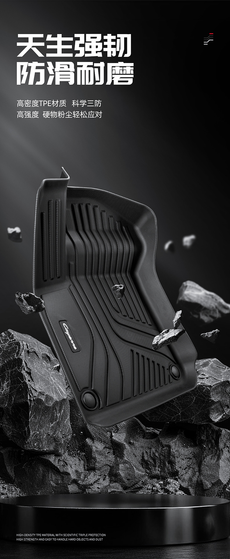 Cross-border wholesale tpe car floor mats fully enclosed waterproof dedicated to BMW Audi Volkswagen interior modification