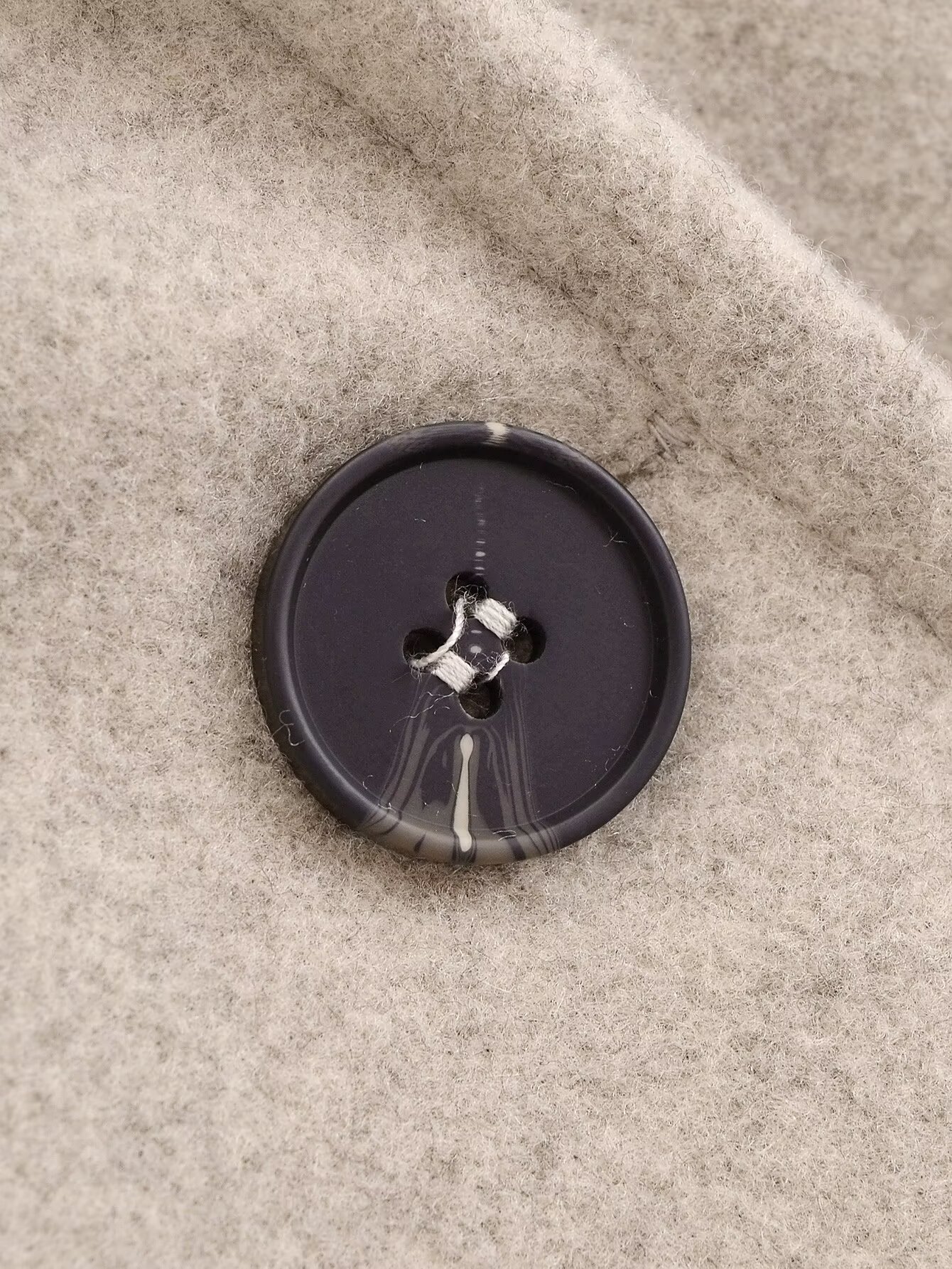 Vêtements pour femmes automne et hiver nouvelle mode de rue manteau coupe-vent en laine veste_voghion.com