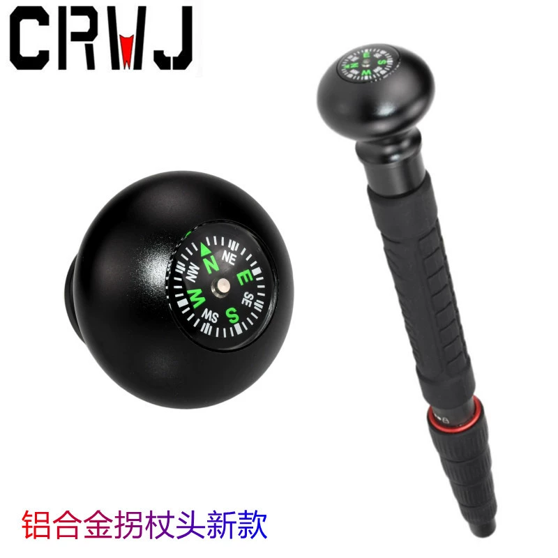 Открытый кемпинг компас альпинистская трость голова монопод круглая ручка голова SLR камера штатив аксессуары