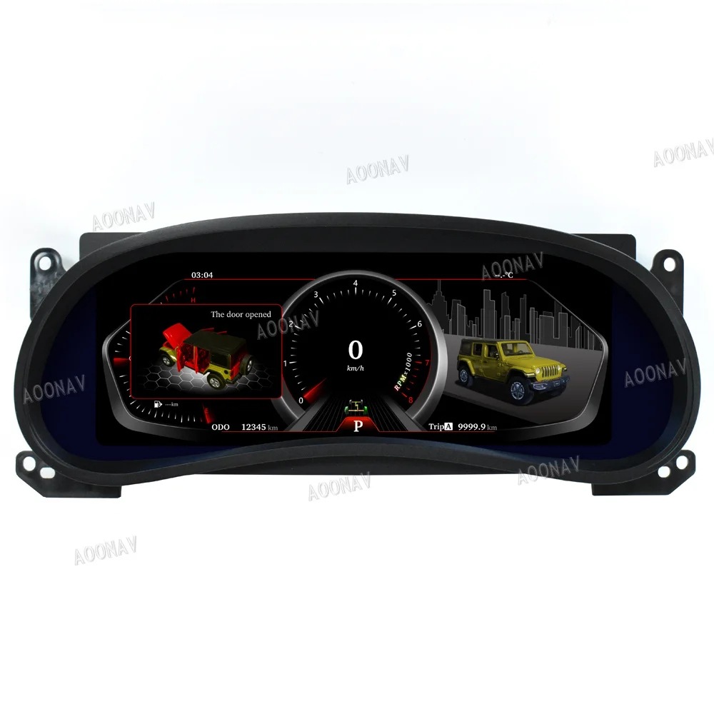 Suitable for Jeep Wrangler Jk Smart Lcd Dashboard Display Cockpit Speed Digital Display