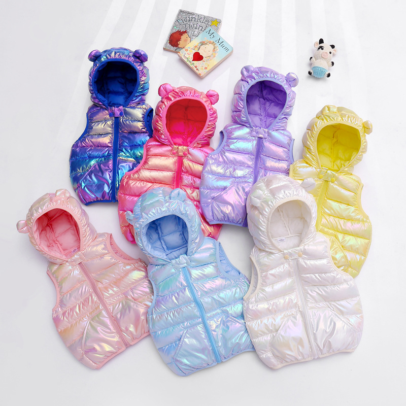 Abrigo acolchado ultraligero para niños, ropa infantil 2025, chaleco y chaqueta unisex
