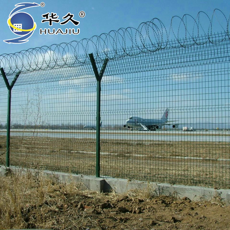 【机场护栏网】 Y型柱隔离护栏刀刺围网机场监狱护栏网隔离防护网