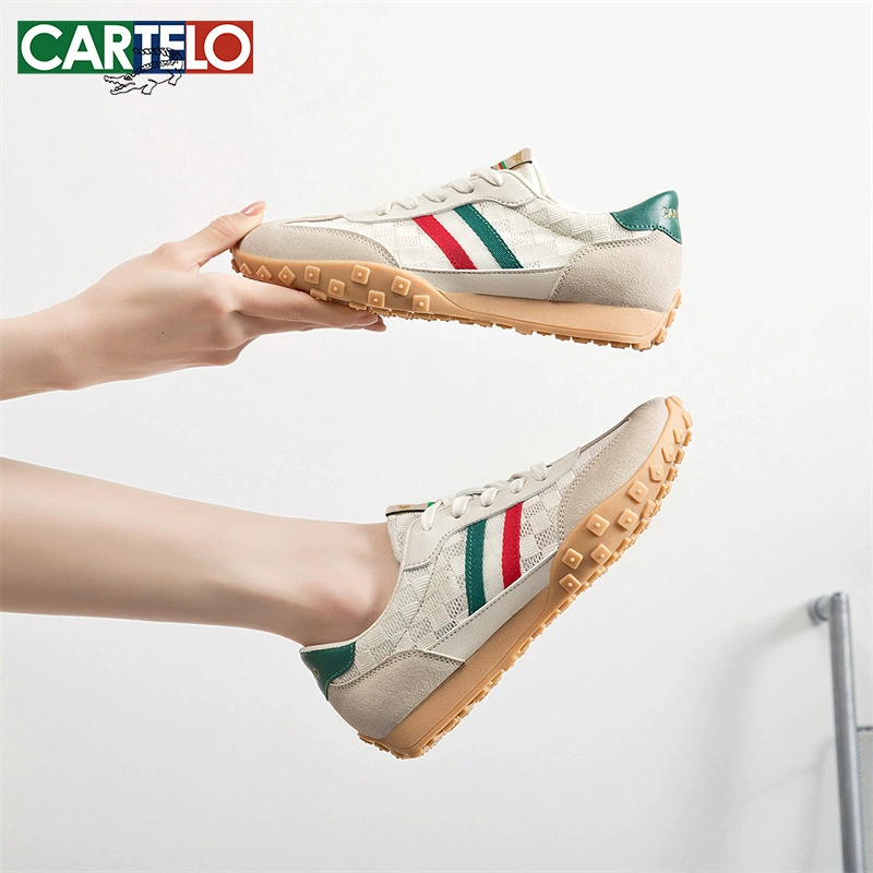 Katile крокодил сетчатые туфли женские дышащие сетчатые лапши 2025 новый весенний досуг плоское днища спортивные нравы маленькие белые туфли