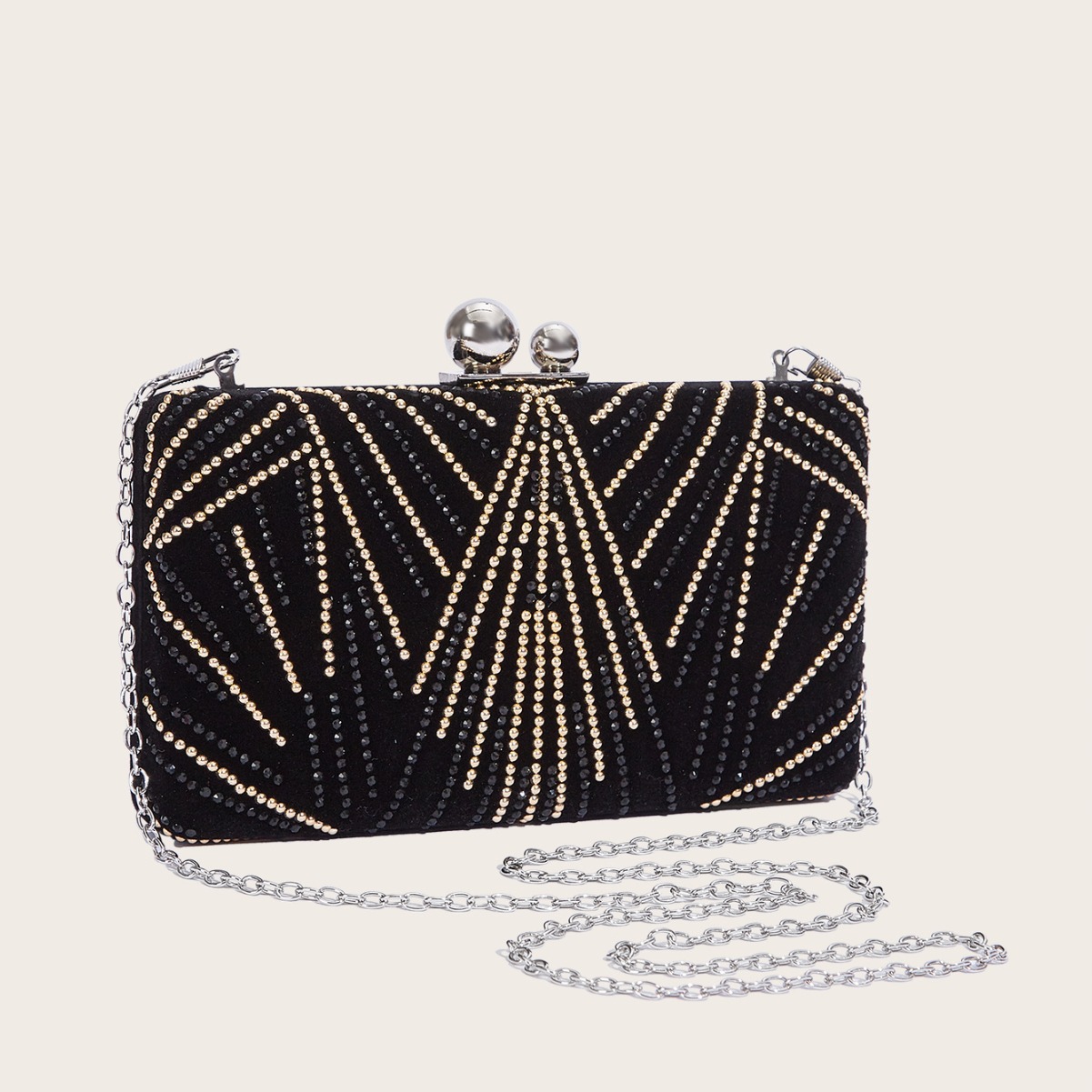 Clutch Evening Metal High-end Lock Buckle Chain Trendy New Women's Bag_voghion.com
