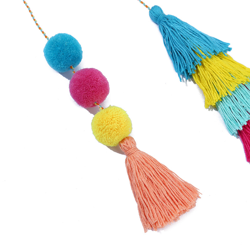 Polyester Color Block Tassel display picture 2