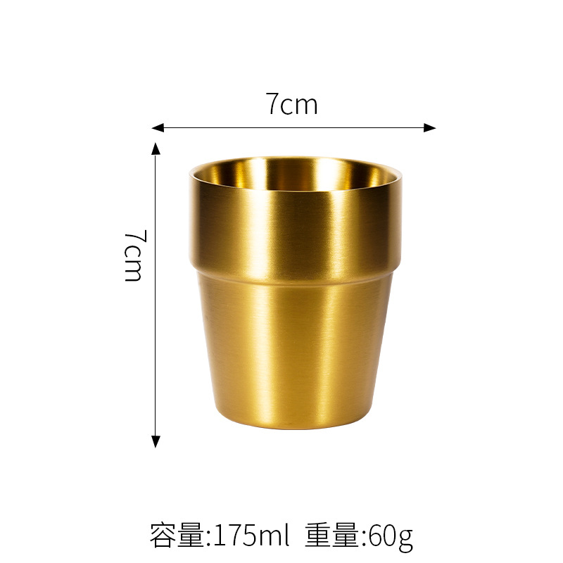 175ML 더블 스텝 컵 (금)