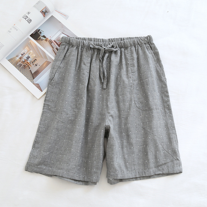 남성용 회색면 반바지