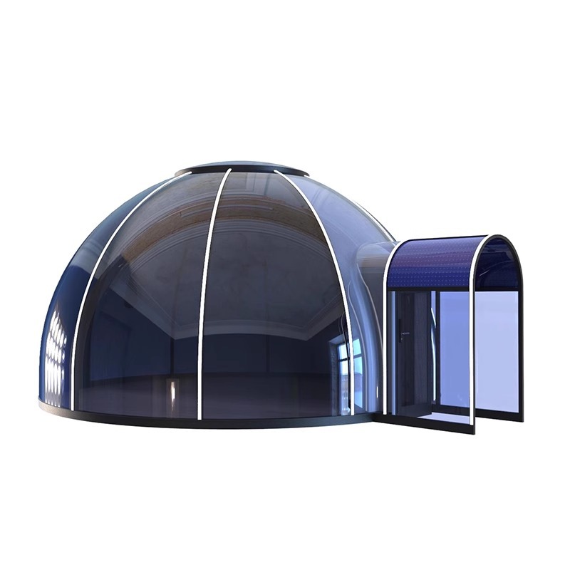 Red al aire libre PC estrella habitación burbuja tienda de campaña transparente vidrio punto escénico restaurante jardín villa sala de sol móvil