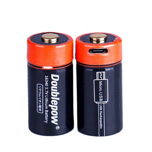 Times 16340 rechargeable battery 3.7V lithium battery with protection plate CR123A cylindrical usb battery TP-C
