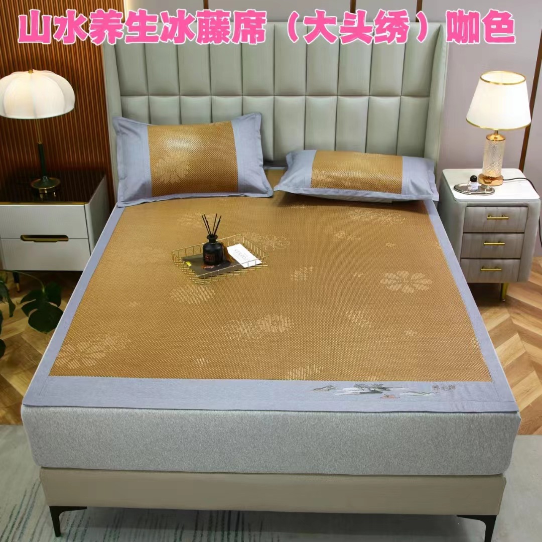 2024 New Type a Maternal and Infant Grade Ice Rattan Mat Summer Ice Silk Mat Summer Machine Washable Air-Conditioned Mat Available for Babies