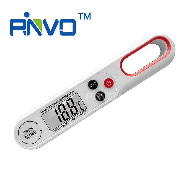B1008新款食品温度计BBQ烧烤温度计测温计烘焙折叠温度计 5秒测温