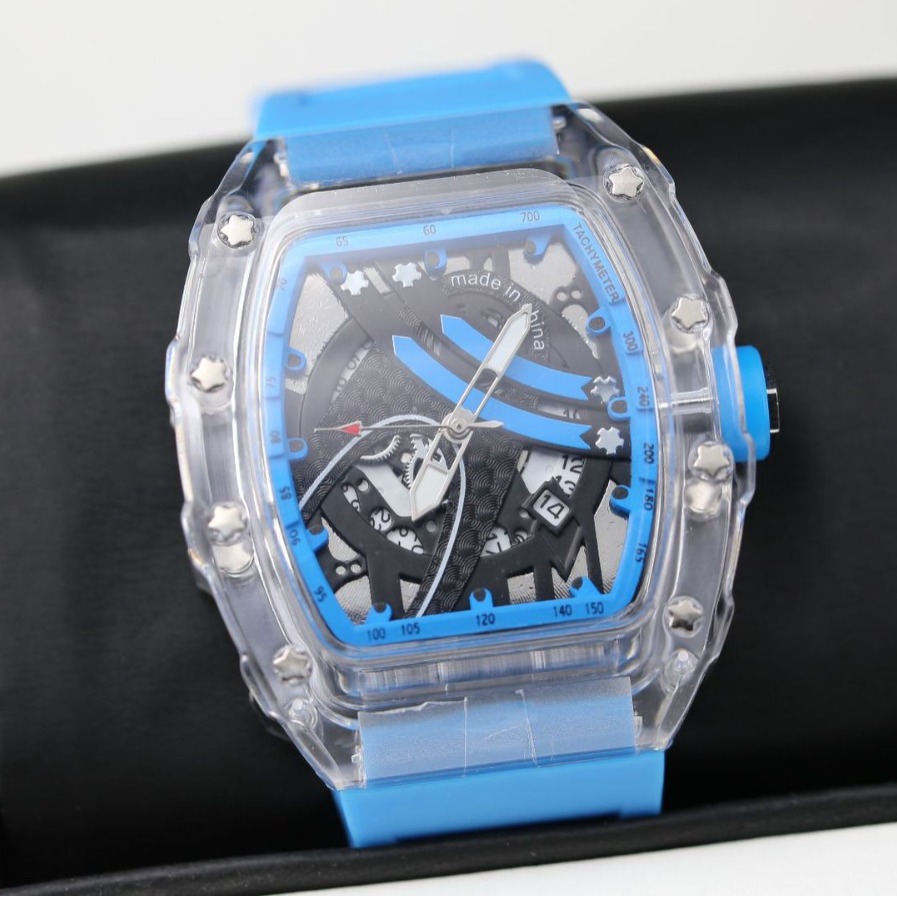 Orologio da uomo ZIDO Brand 2023, nuovo modello trasparente di alta moda con quadrante luminoso a forma di barilotto, trasparente, di tendenza._voghion.com