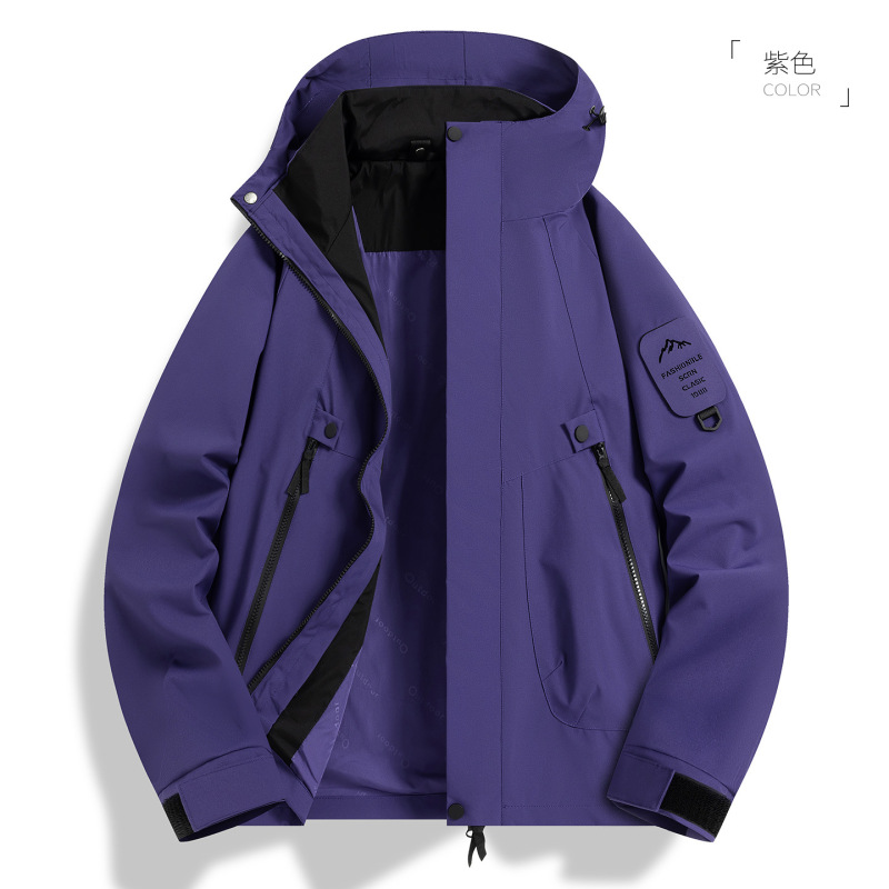 户外机能冲锋衣女款三合一防风防水情侣山系徒步进藏登山服外套男|undefined