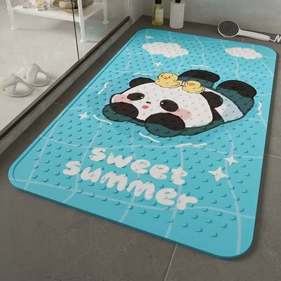 Avtomobil döşəmə paspasları — Environmentally Friendly Material Bathroom Shower - 04-panda-dragging-duck-3565cm-environmentally-friendly-material