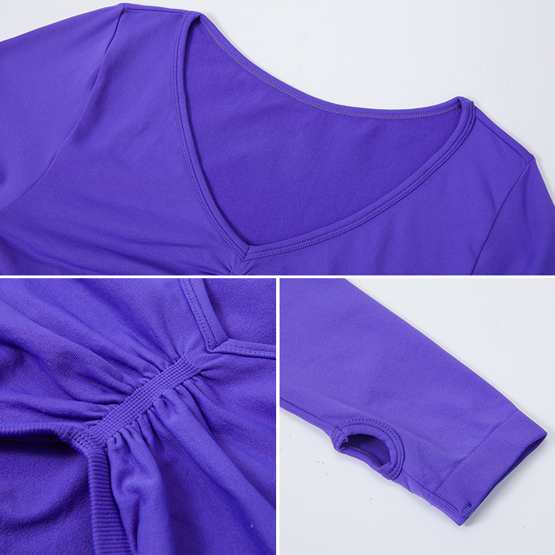 Primavera transfronteriza nueva ropa de yoga de manga larga ajustada para mujer corriendo camiseta deportiva ropa de fitness desnuda tops de yoga