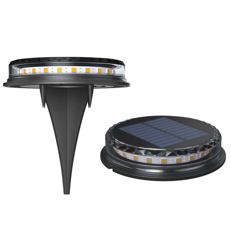Nuevo LED lámpara subterráneo lámpara solar transfronteriza lámpara de césped al aire libre patio jardín plug-in lámpara solar paisaje