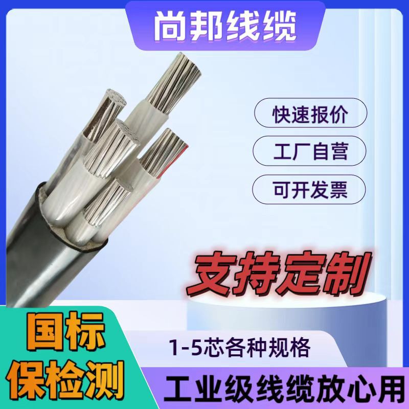 Factory Professional Custom-Made Power Cable Engineering Special Gb Aluminum Cable Yjlv Flame Retardant 35507095 Square Meters