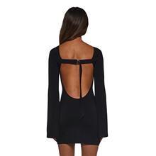 Y 66944 Long Sleeve Square Neck Wide Leg Jumpsuit ����������