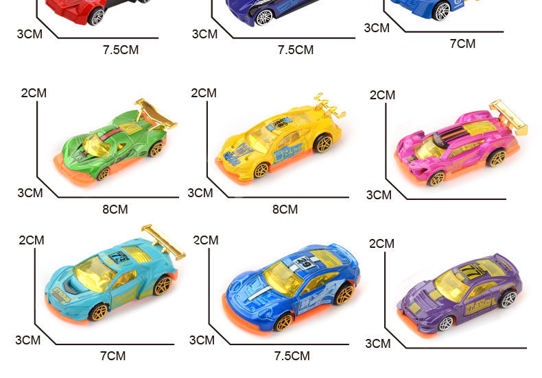 跨境儿童合金玩具车模 1:64惯性合金跑车赛车男孩小汽车模型批发详情16