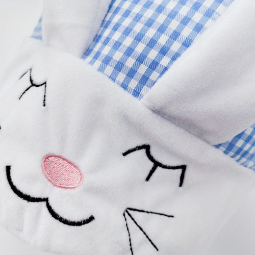 Easter Home Party Supplies Egg Hunt Game Basket Rabbit Doll Fabric Basket Interior Decoration Cross-border