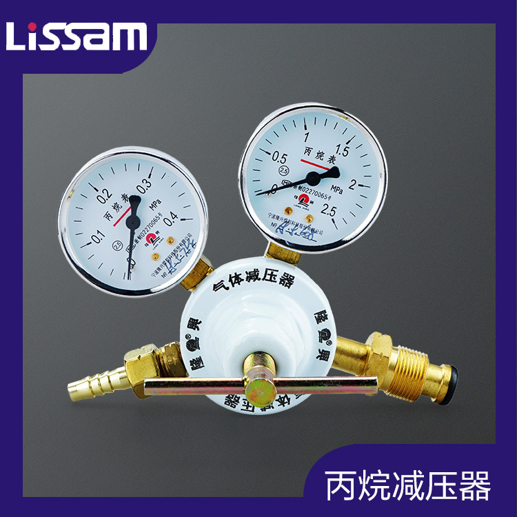 正品宁波隆兴M62/823丙烷减压器 全铜丙烷表 调压阀压力阀压力表