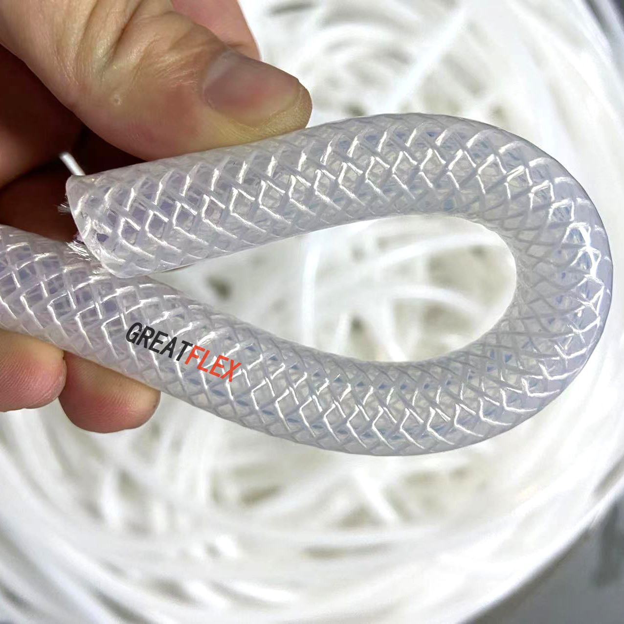 GREATFLEX加厚全新料食品级硅胶编织管直供BP20