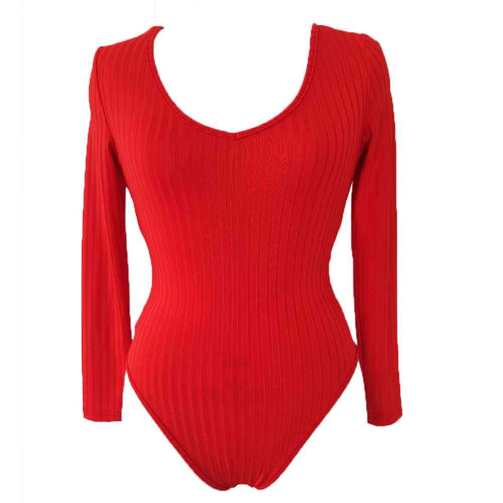Women'S Gender Wholesale Women'S Simple Style Solid Color Patchwork Bodysuits
