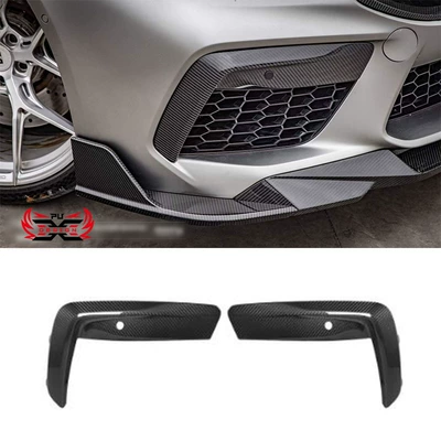 Suitable for BMW 8 Series BMW M8 F91 F92 F93 front bumper exterior trim front air spoiler carbon fiber modification parts (Bumper)
