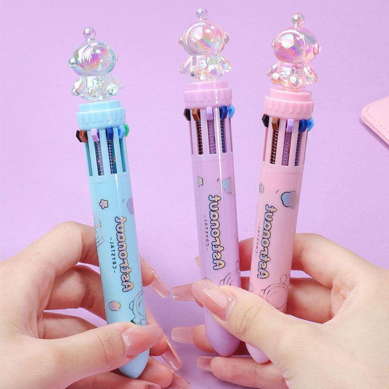 12 bolígrafo creativo 12 colores multifunción bolígrafo de color estudiantes bolígrafo multicolor bolígrafo atómico NaYou