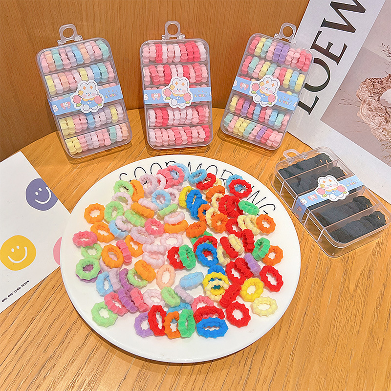 Coleteros para Niños, Bandas Elásticas para el Cabello que No Dañan el Cabello, Coleteros para Niños, Coleteros de Alta Elasticidad para Niñas, Accesorios para el Cabello. image 4