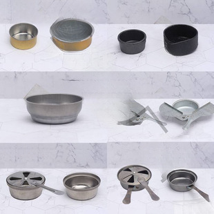 Solid Fuel Box Alcohol Box with Lid Alcohol Tank Small Hot Pot Alcohol Stove Alcohol Cup Stainless Steel Set Adjustable Fire
