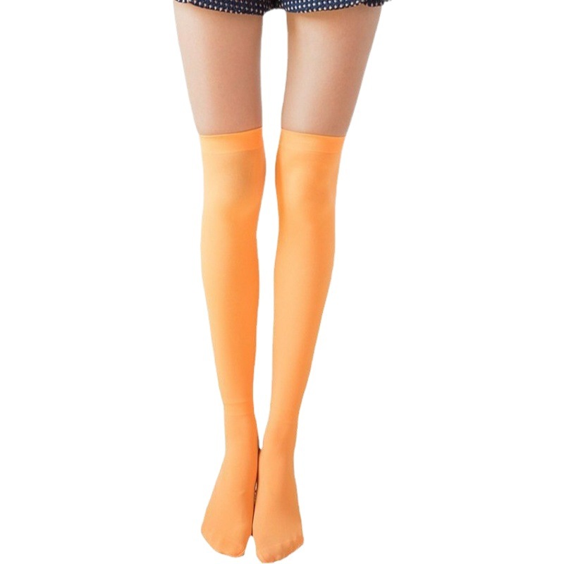 JK calcetines japoneses sobre la rodilla calcetines de mujer de estilo coreano de longitud media calcetines altos antideslizantes medias de terciopelo blanco estilo universitario