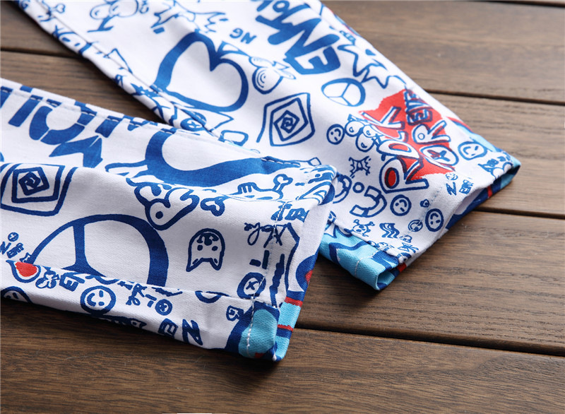 2018 Herfst/Winter Nieuwe 3D Elastische Digitale Gedrukt Jeans voor heren Nachtclub Stylist heren Panty_voghion.com