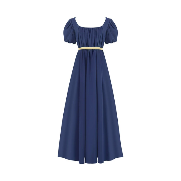 2201 Short Borichon Blue Skirt