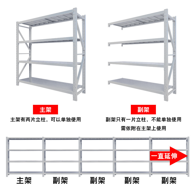 倉庫棚、保管用重量棚、卸売軽量家庭用組み合わせ収納棚、重量鉄棚、保管棚|undefined