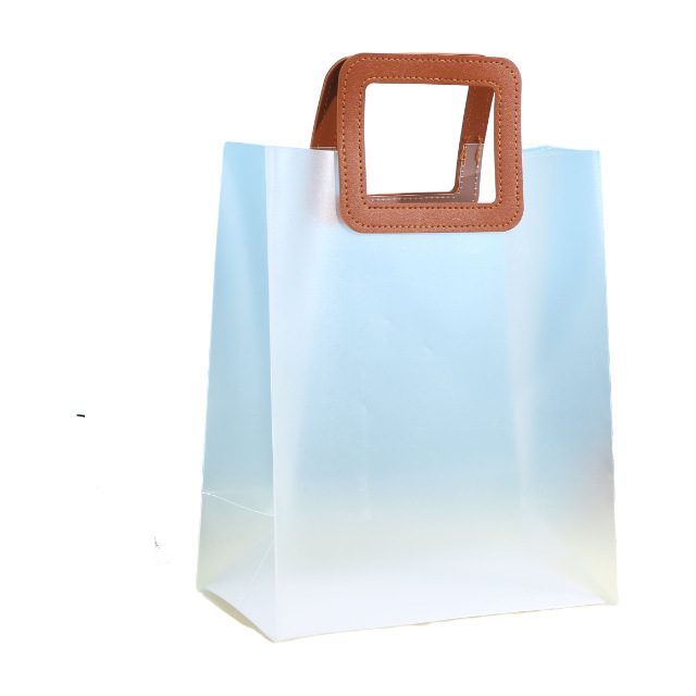 pp プラスチックつや消し透明ハンドバッグショッピング包装袋ギフトバッグバレンタインデーの誕生日ギフトバッグ在庫あり|undefined