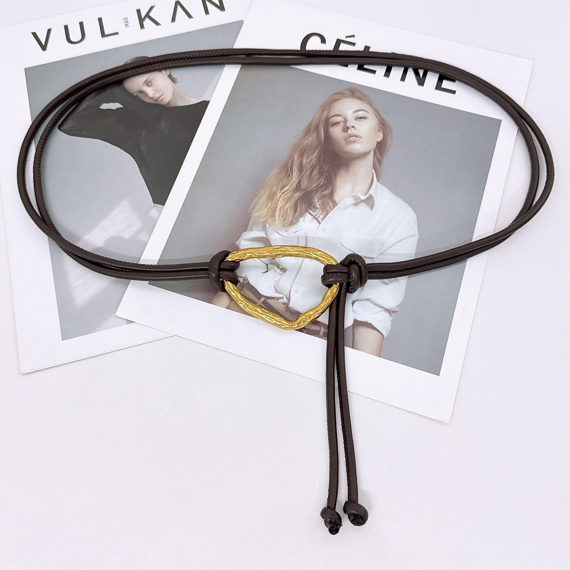 Cinturón de cordón de moda retro cinturón de mujer cinturón de decoración abrigo vestido cinturón de cuero casual cinturón de cintura de estilo europeo y americano