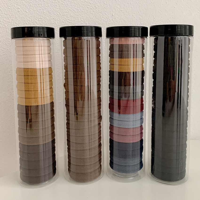 Sencilla de alta elasticidad para atar el cabello, banda de goma para el cabello de cola de caballo alta para mujer, no daña el cabello, cuerda para el cabello duradera, anillo para el cabello, tocado, no se derrumba