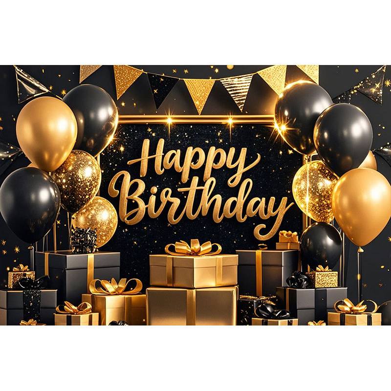 Fondo de fiesta con pancarta de feliz cumpleaños 2025, tela colgante para fotos con tema de cumpleaños, decoración fotográfica.