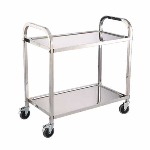 Wholesale thickened 304 stainless steel dining cart small cart kindergarten three-story dining cart bowl collection cart commercial restaurant