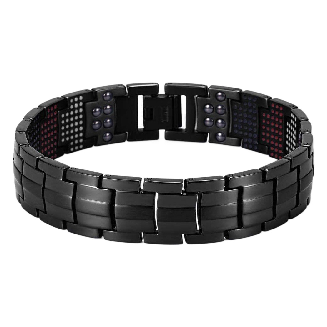 Yunjin moda europea y americana desmontable pulsera multipunto energía de iones negativos pulsera de aleación de los hombres transfronteriza exclusiva