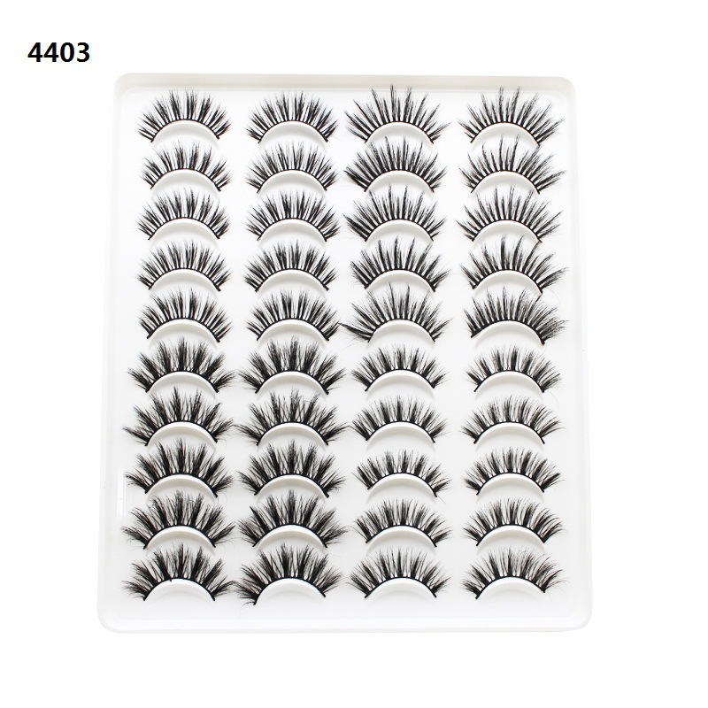 Dingsen pestañas postizas transfronterizas de múltiples capas de tres D estéreo 20 pares de pestañas cruzadas pestañas rizador