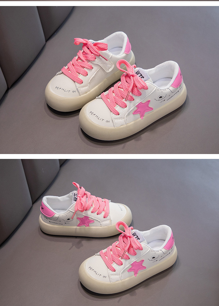 Korean version of children's leather board shoes with soft soles, spring autumn new low cut casual boys and girls,_voghion.com