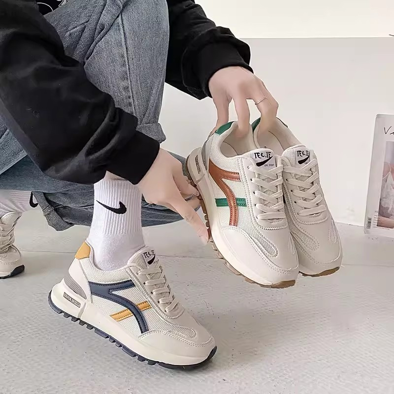 Broken code special 2024 spring and autumn small white shoes sports daddy shoes women's non-slip soft bottom running shoes women's tide