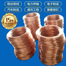 现货供应QSn6.5-0.1铜线 光亮铜丝 实心磷铜丝磷铜线