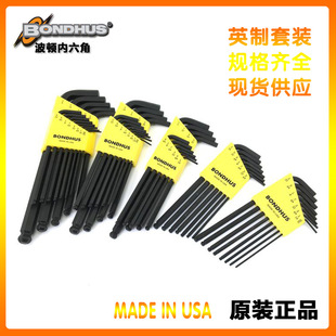 BONDHUS American Bolton Allen Wrench Imported Imperial Ball Head Hexagon Key 10937 10945